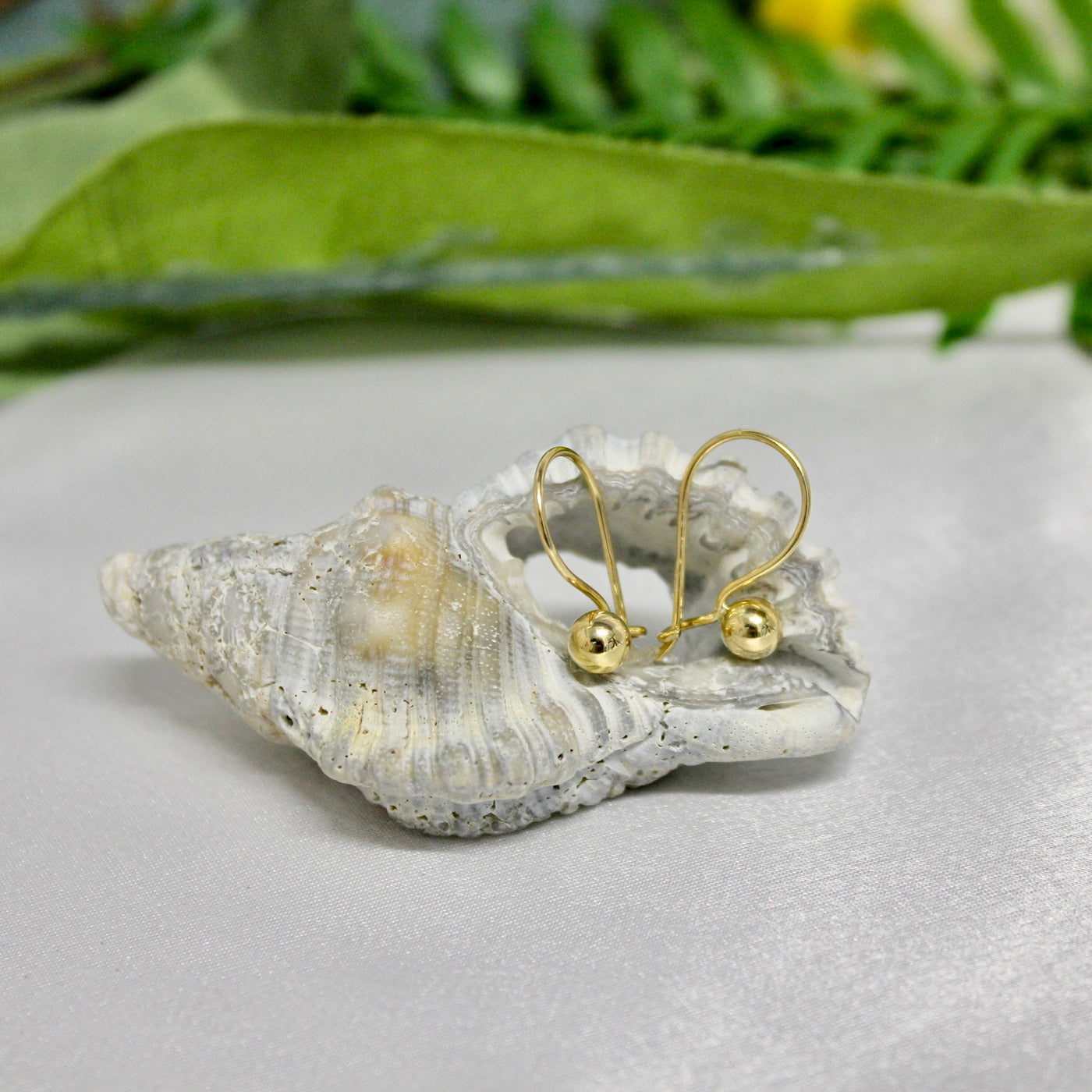 9ct Yellow Gold Euroball Earrings