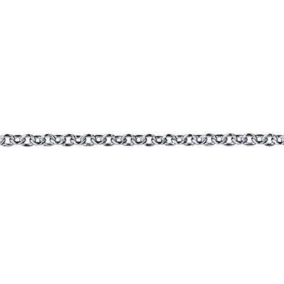 18ct White Gold 1.8mm Cable Link Chain
