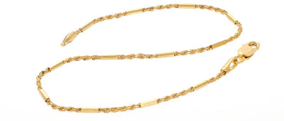 Octagonal Tube/Wheat Chain Necklace