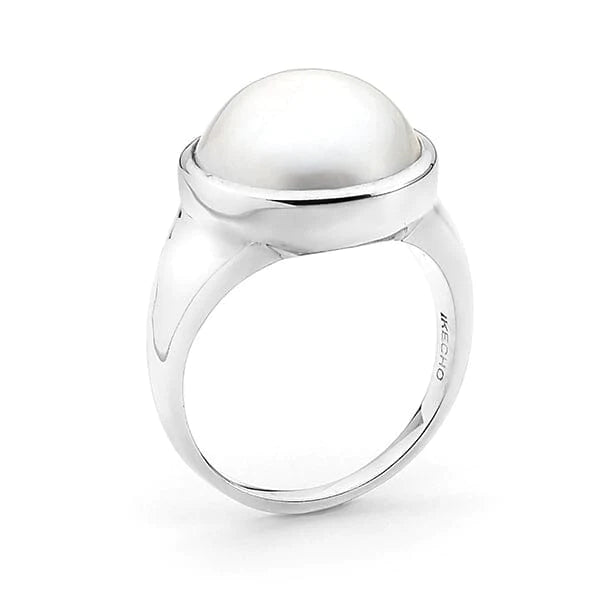 Ikecho Australian Mabe Cultured Pearl 13mm Ring