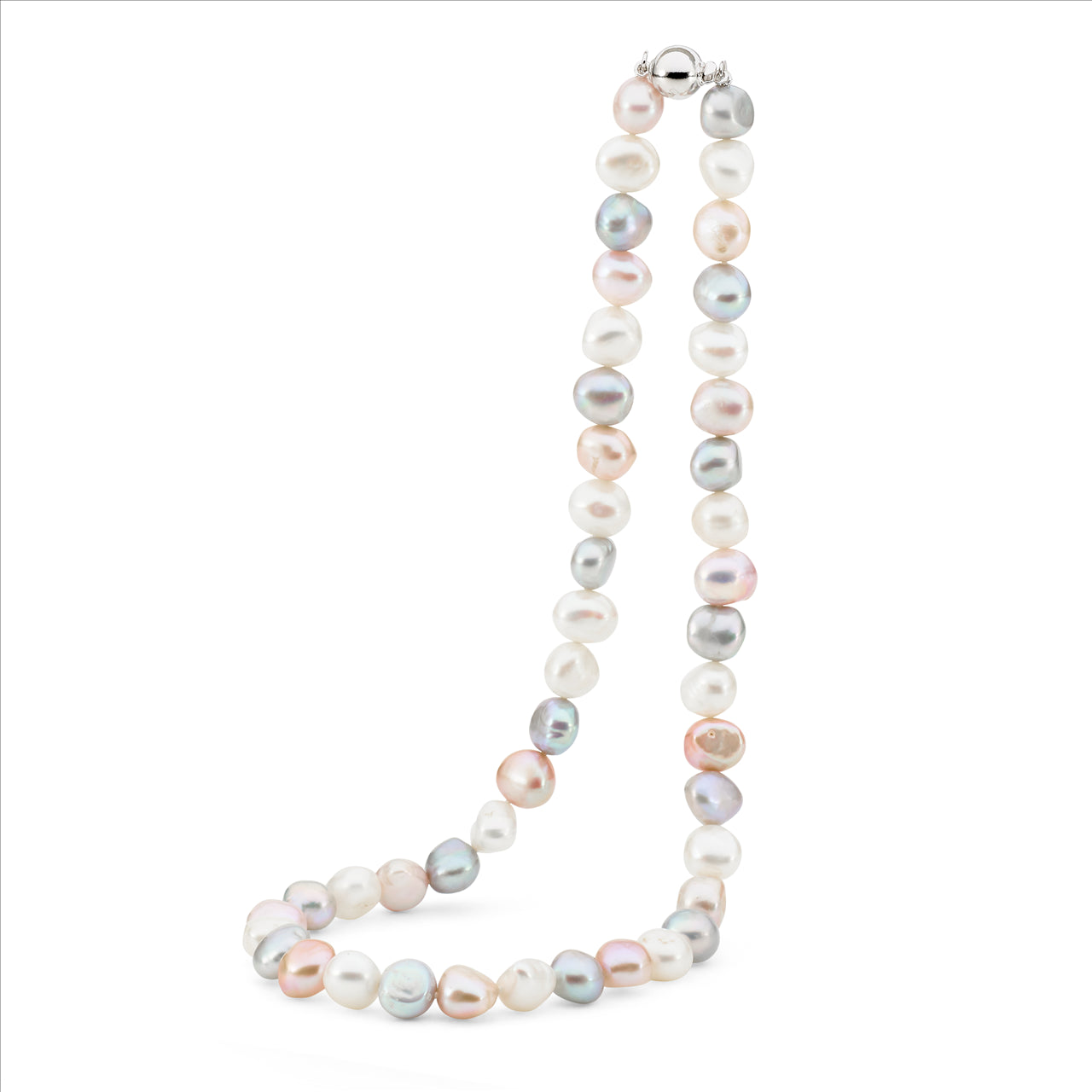 Ikecho Cloudy Skies Baroque 9.5-10.5mm FWP Necklace