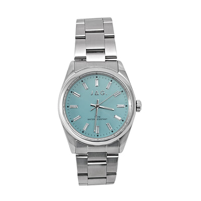 Jag Kallista Turquoise Dial Silver Case 36mm Bracelet Strap