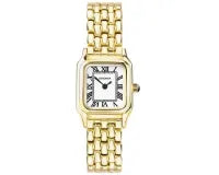 Watch Monica White Dial Gold Bracelet Band 20mm