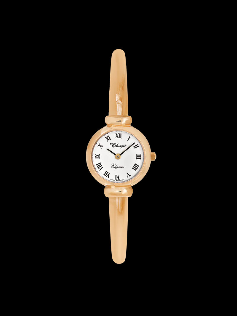 Ivanna Swiss Quartz RG Half Bangle Bracelet Watch