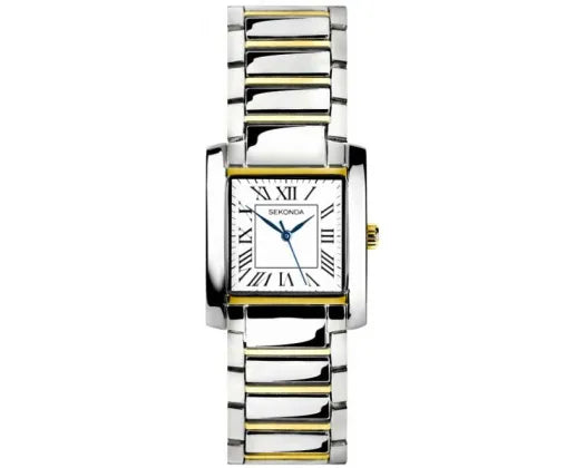 Montreal Watch White Dial/Sil&Gold Case Bracelet 30mm
