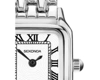 Monica Watch Wht Dial/Sil Case Bracelet