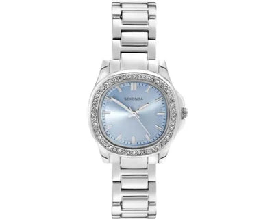 Watch Blue Dial/Silver Face Bracelet Strap