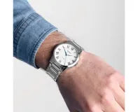 Watch White Dial Silver Bracelet Strap