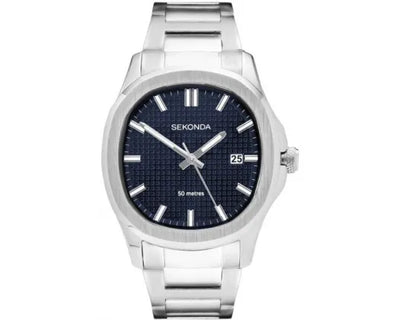 Watch Blue Dial/Silver Face Bracelet Strap