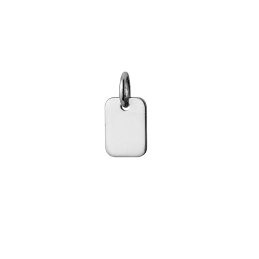 Sterling Silver 10x7mm Small RectangleTag