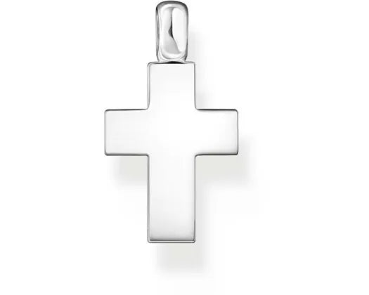 Silver Rebel Cross Pendant