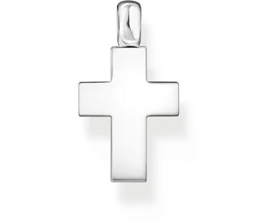 Silver Rebel Cross Pendant