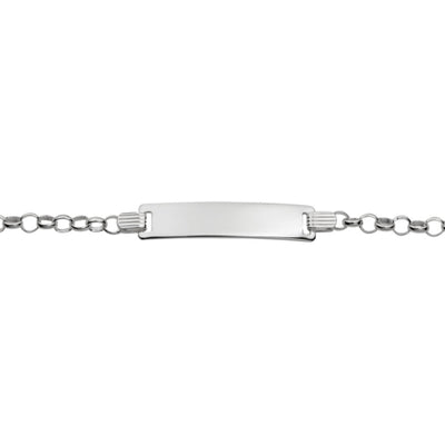 Sterling Silver Gold Plate ID Belcher Bracelet