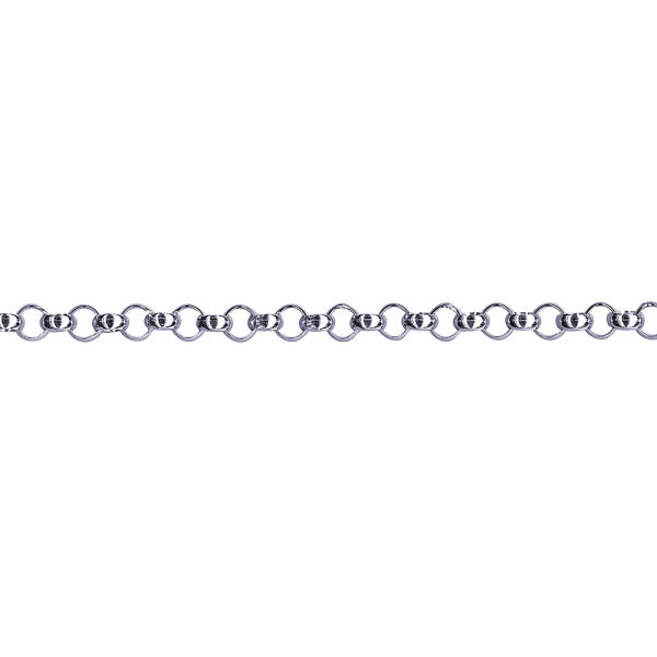 Sterling Silver Oval Belcher Bracelet 19cm