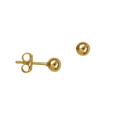 Sterling Silver 4mm XSmall Ball Earring Studs