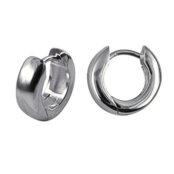 Sterling Silver Huggie Hoop Earrings