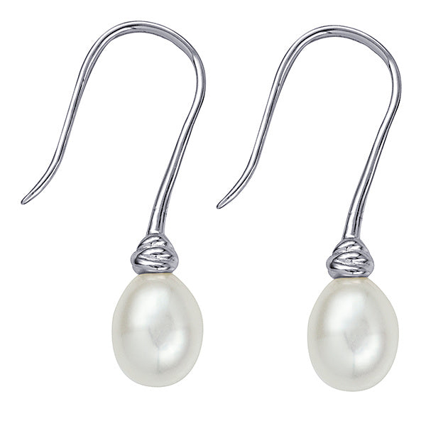 Sterling Silver Freshwater Pearl Drop Earrings