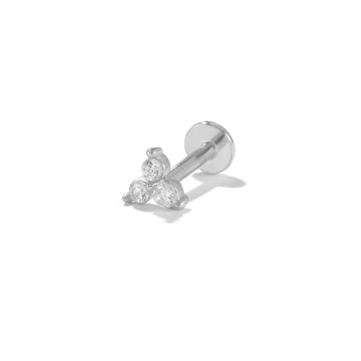 Cubic Zirconia Triangle Flat Back Single Stud