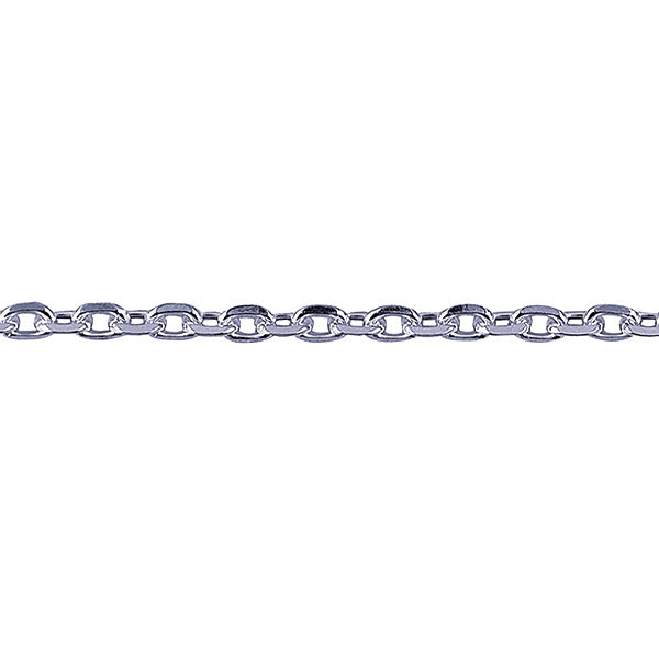 Sterling Silver Diamond Cut Cable Link Chain