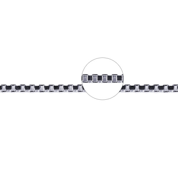 Sterling Silver Italian Made 1.10mm Box Link Chain