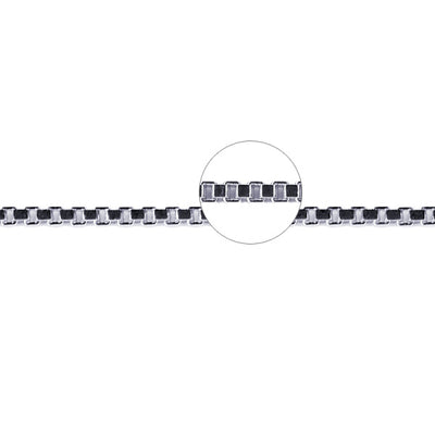 Sterling Silver Italian Made 1.10mm Box Link Chain