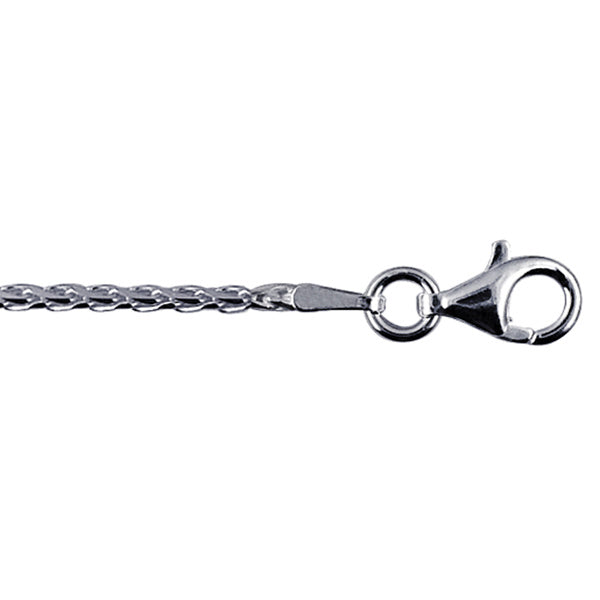 Sterling Silver Italian Made Spiga Chain