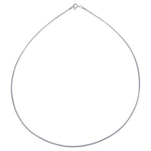 Sterling Silver Omega Choker Chain 1.5mm 40cm
