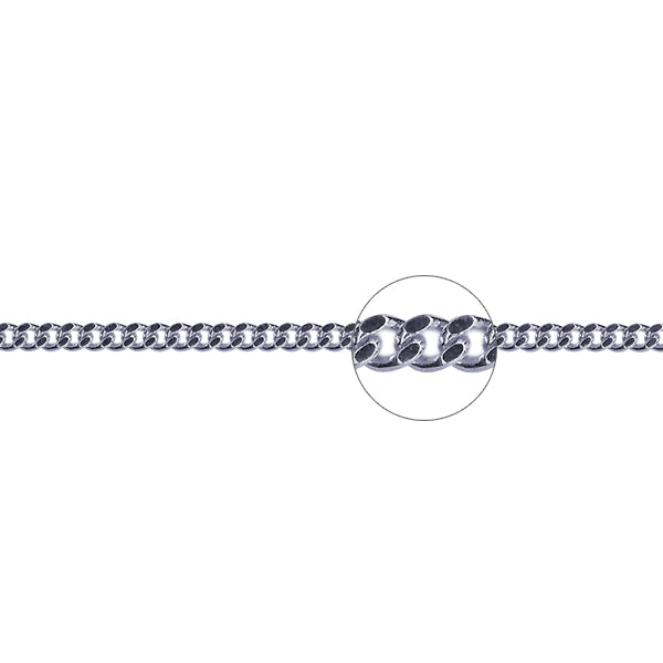Diamond Cut Curb Link Chain