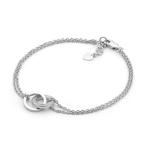 Double Chain Earth & Sky Bracelet