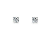 Ellani Sterling Silver 5mm Round CZ Stud