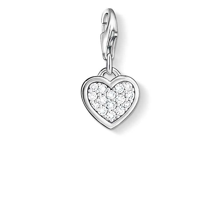 Thomas Sabo Charm CZ Pave Heart