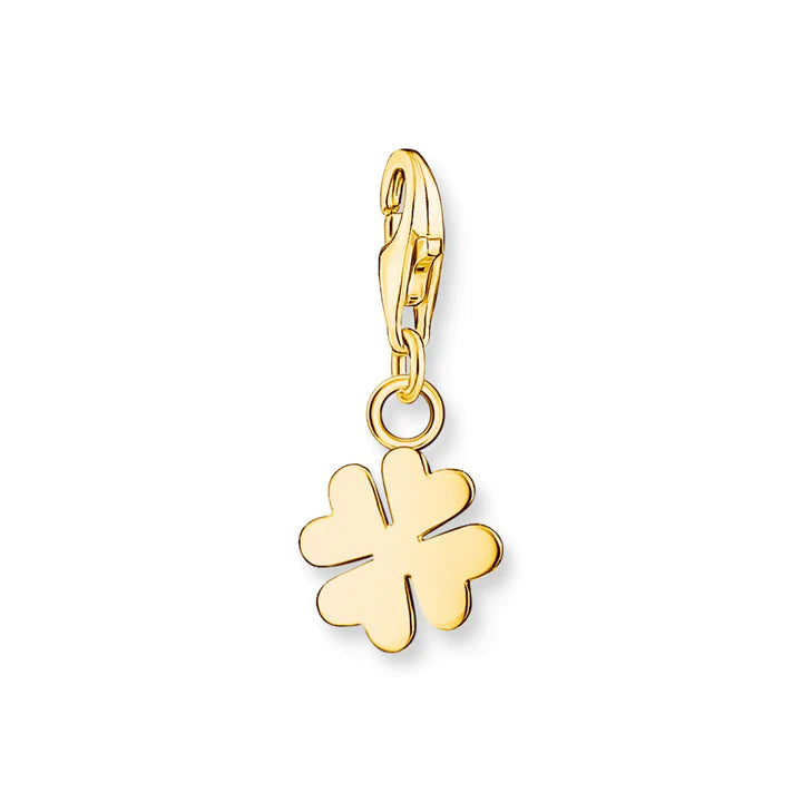 Charmista Club Charm Yellow Gold Plated Clover