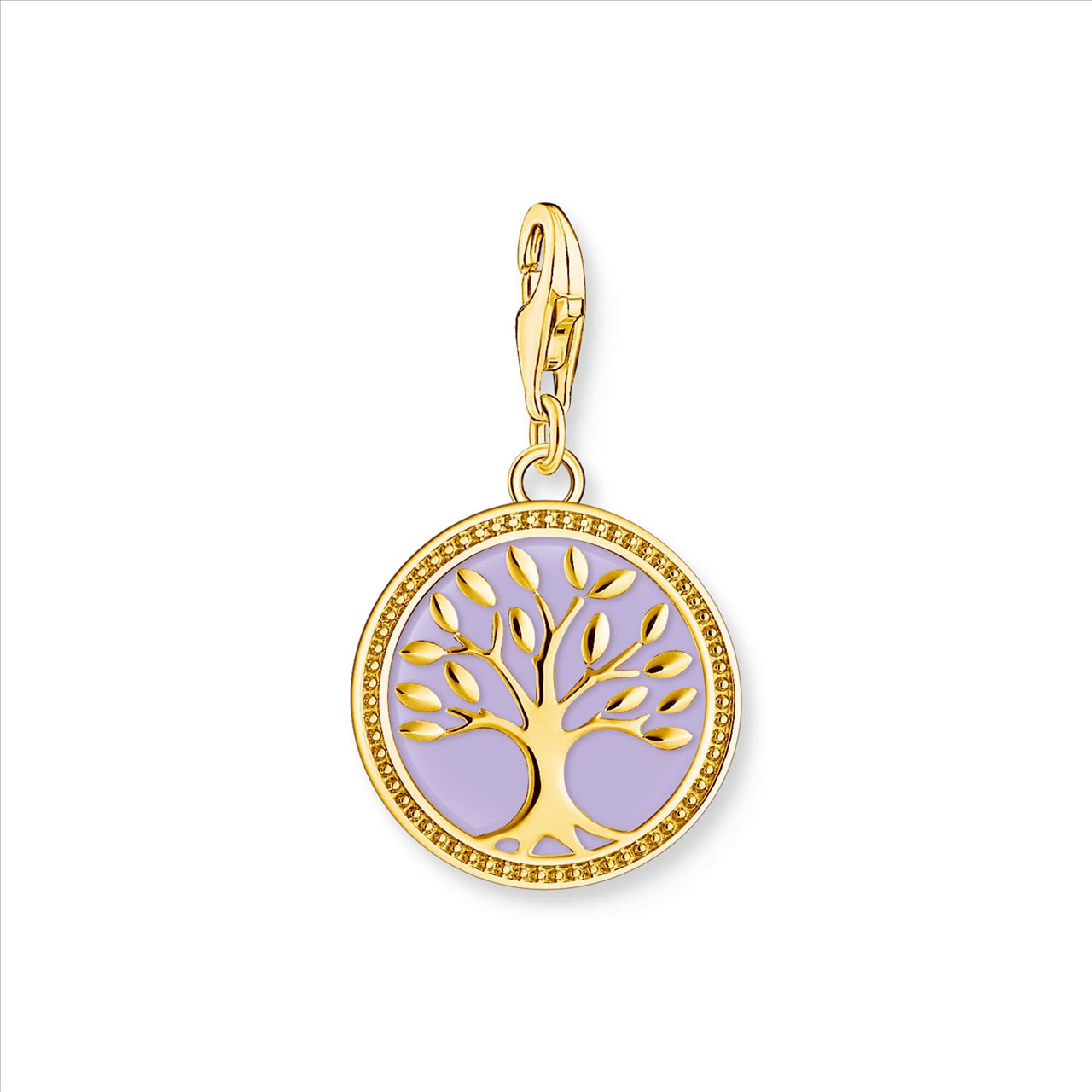 Thomas Sabo Charm Purple Tree of Life Gold Plated
