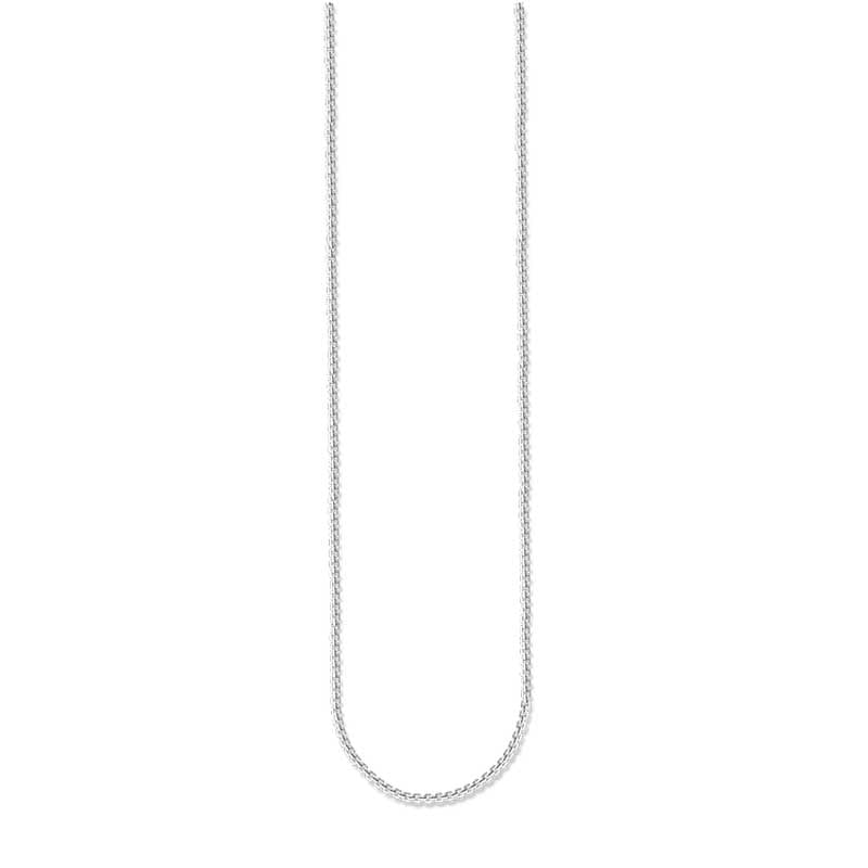 Sterling Silver Box Link Chain 45-50cm