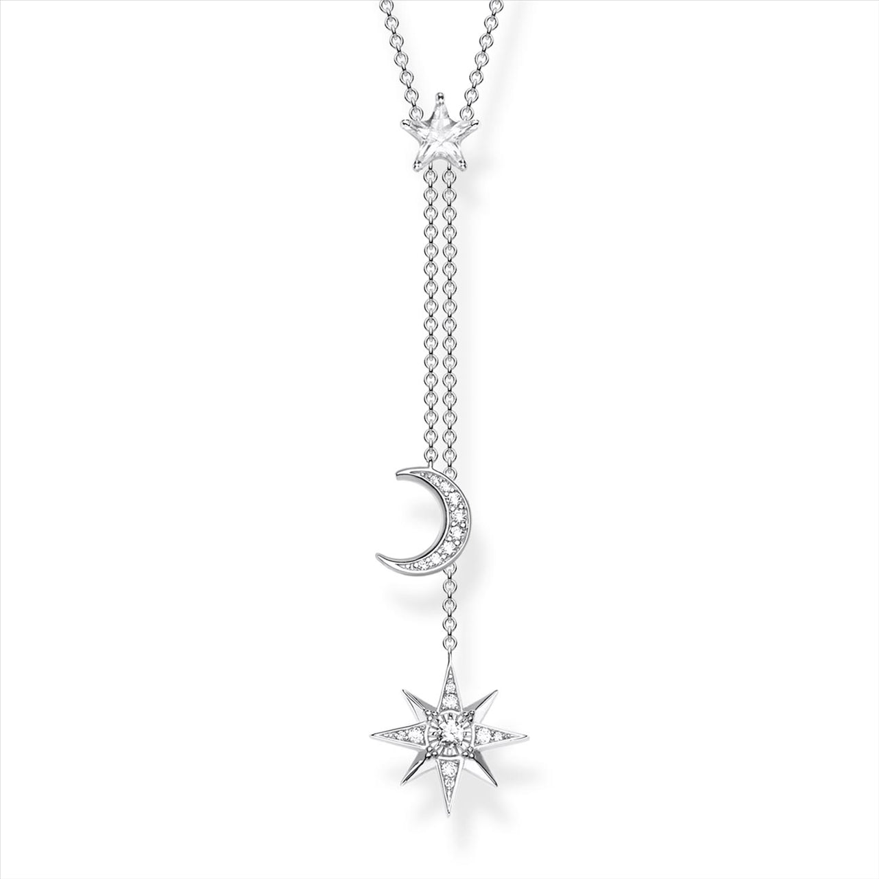 Thomas Sabo Silver Magic Star & Moon Necklace
