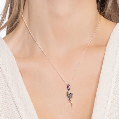 Thomas Sabo Silver Magic Garden Snake Necklace