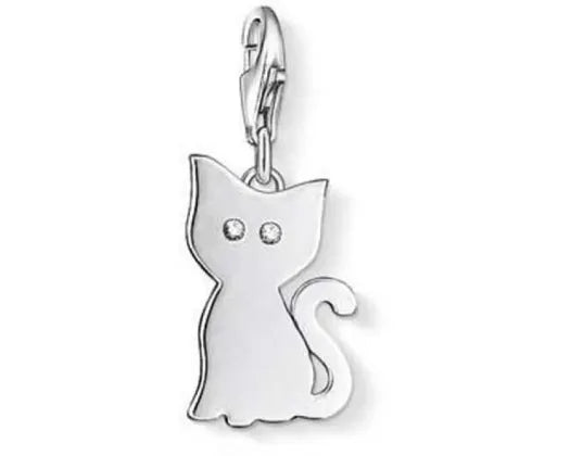 Charmista Club Charm Kitty CZ Silver
