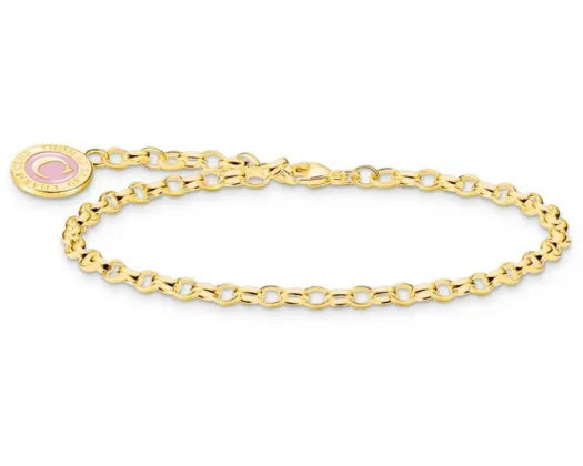 Thomas Sabo Fine Belcher Bracelet 19cm Gold Plated