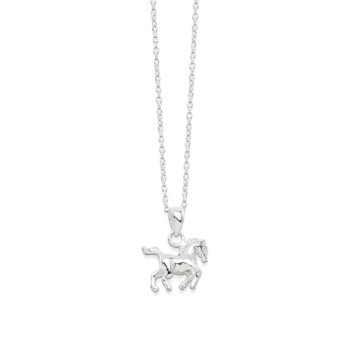 Sterling Silver Necklace With Horse Pendant