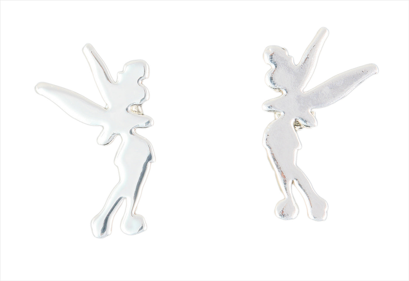 White Gold Plated Tinker Bell Studs
