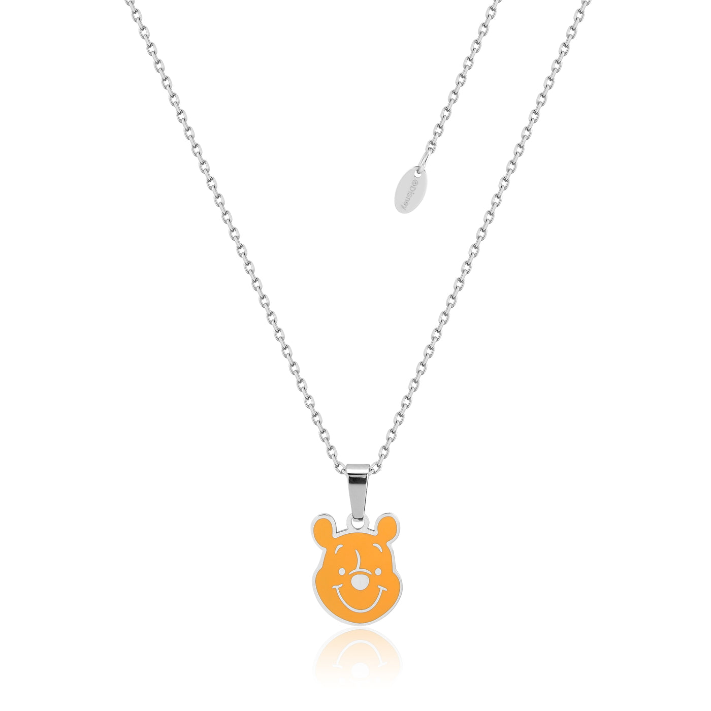 Silver Winnie The Pooh Enamel Necklace