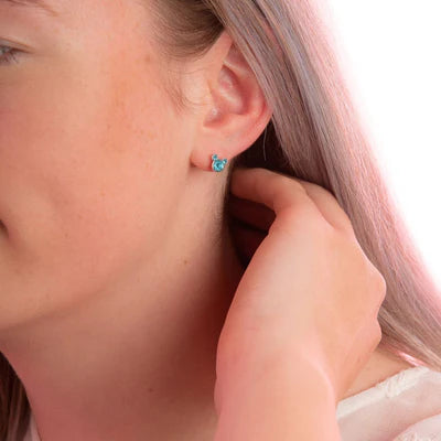 Mickey Mouse Birthstone Earrings March