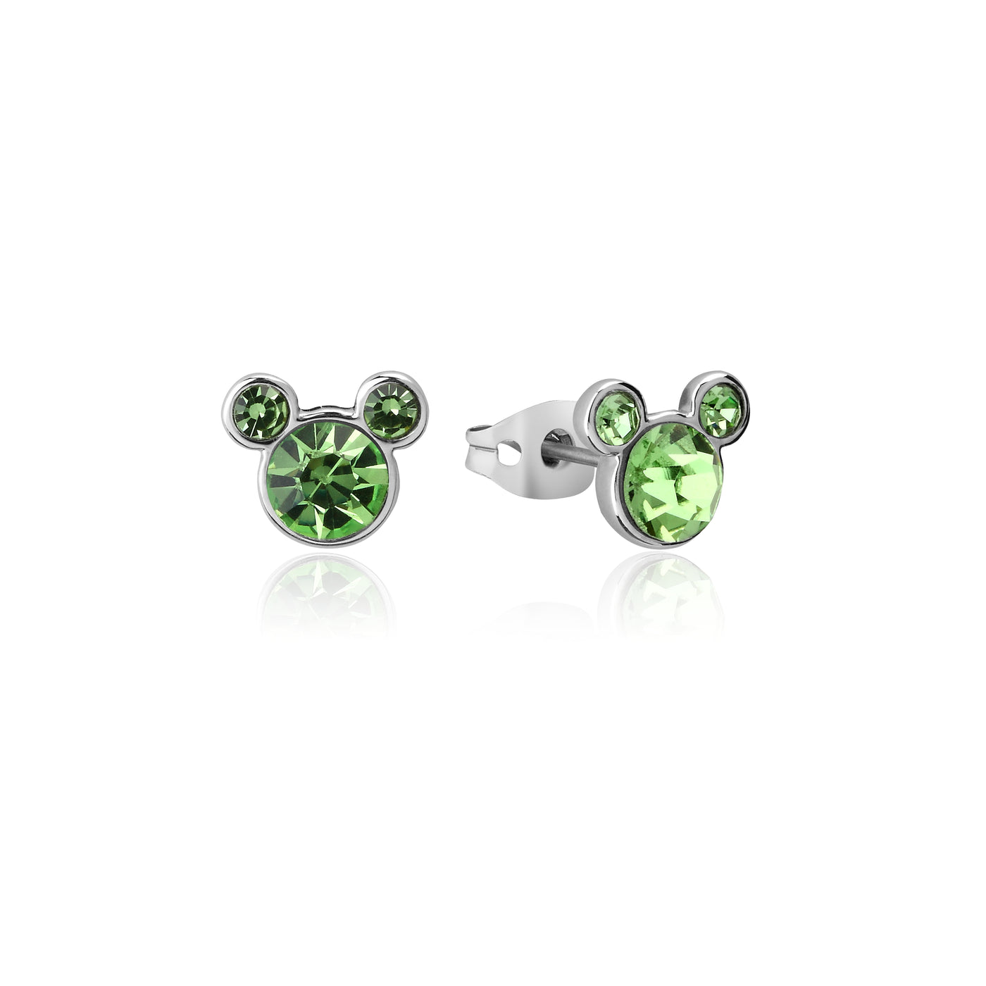 Mickey Mouse Birthstone Earrings August