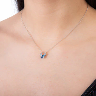 Mickey Mouse Birthstone Necklace March