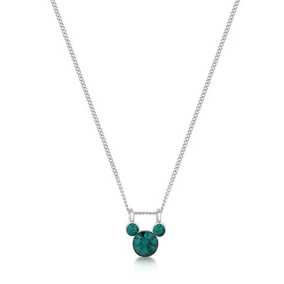 Mickey Mouse Birthstone Necklace May