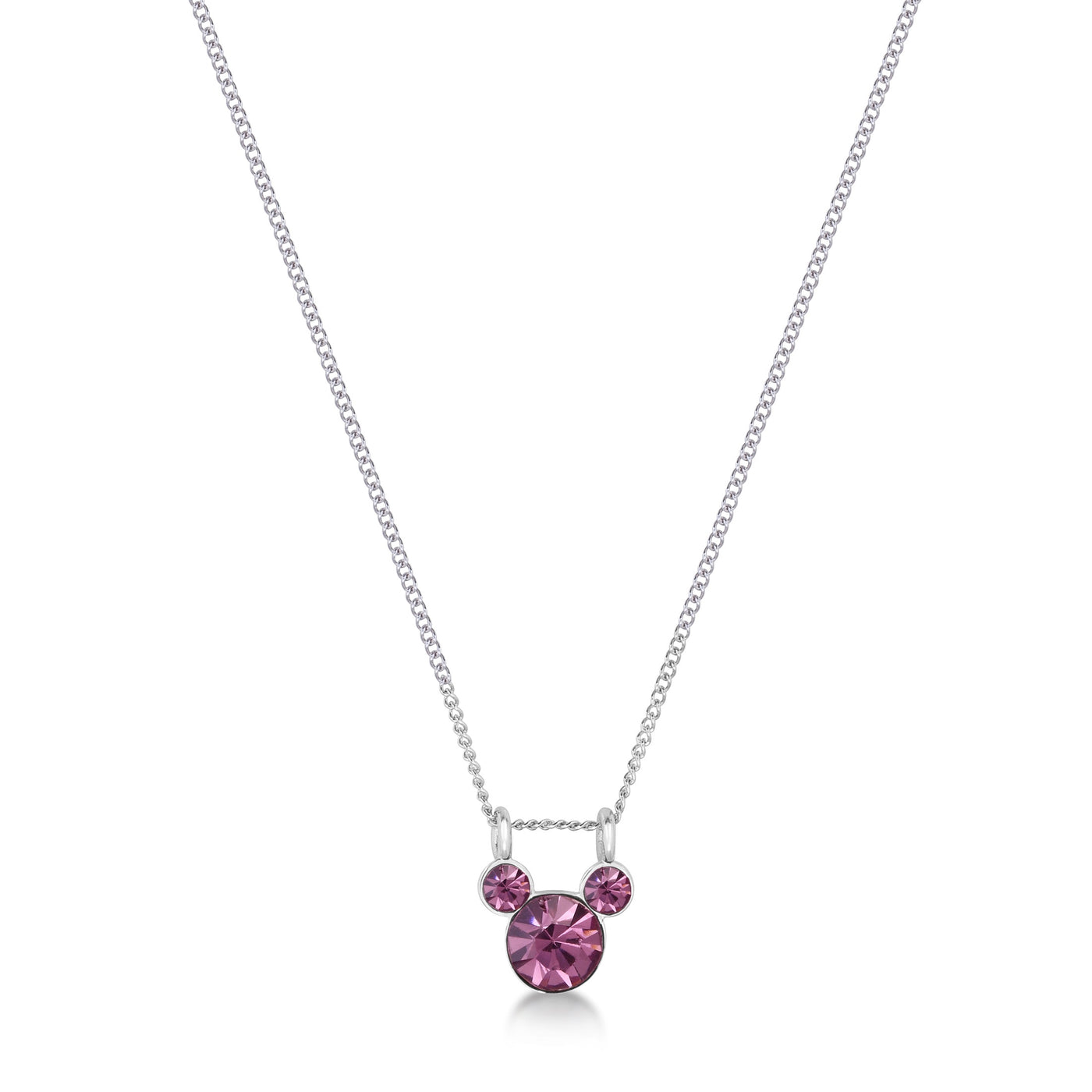 Mickey Mouse Birthstone Necklace June