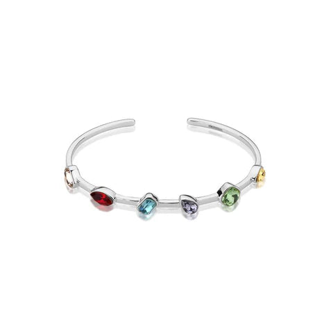 Marvel White Gold Plated ‌Infinity Stone Bangle