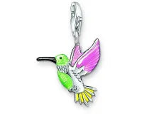 Charmista Charm Silver Enamel Hummingbird