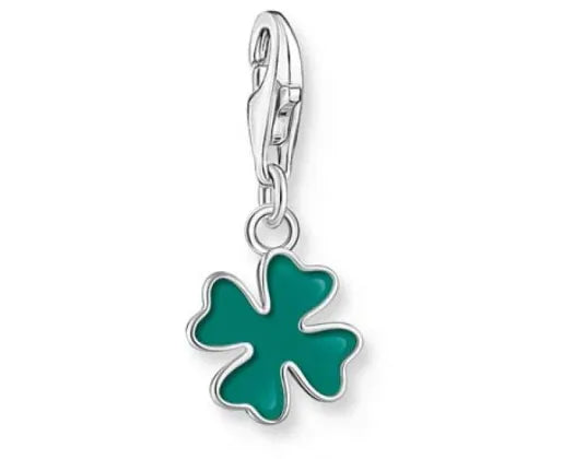 Charmista Charm Green Enamel Clover Leaf