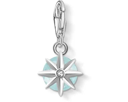 Thomas Sabo Silver Charm CZ Milky Aquarmarine